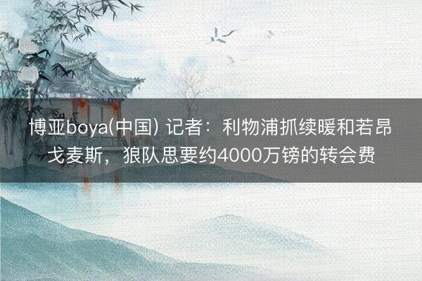 博亚boya(中国) 记者：利物浦抓续暖和若昂・戈麦斯，狼队思要约4000万镑的转会费