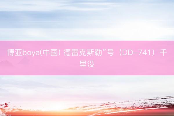 博亚boya(中国) 德雷克斯勒”号（DD-741）千里没