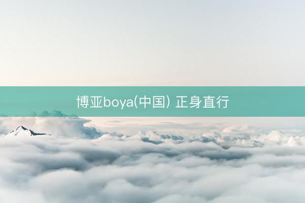 博亚boya(中国) 正身直行